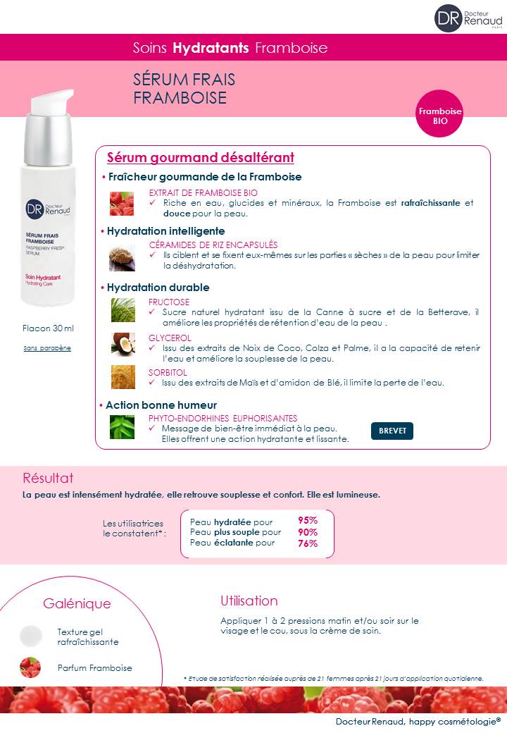 serum frais framboise DOCTEUR RENAUD