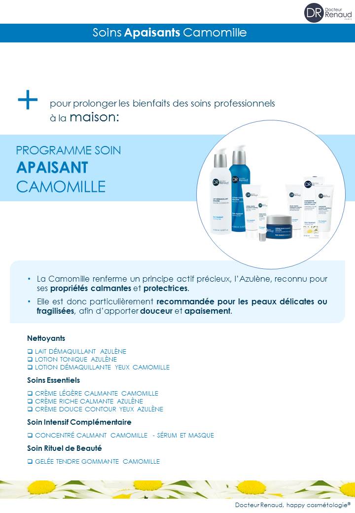 soin apaisant camomille docteur renaud