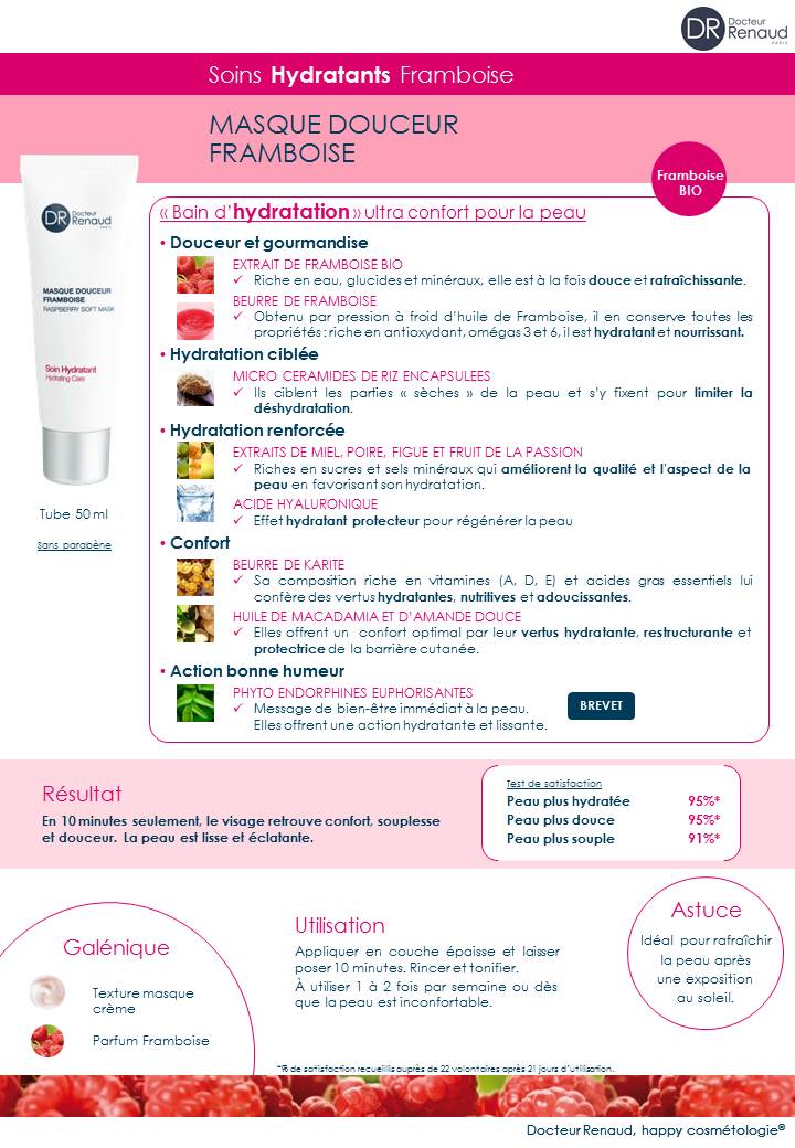 masque framboise DOCTEUR RENAUD